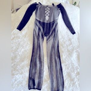 “PRETTY LITTLE THING” Knit Sheer JumpSuit NWT Size 6 Petite